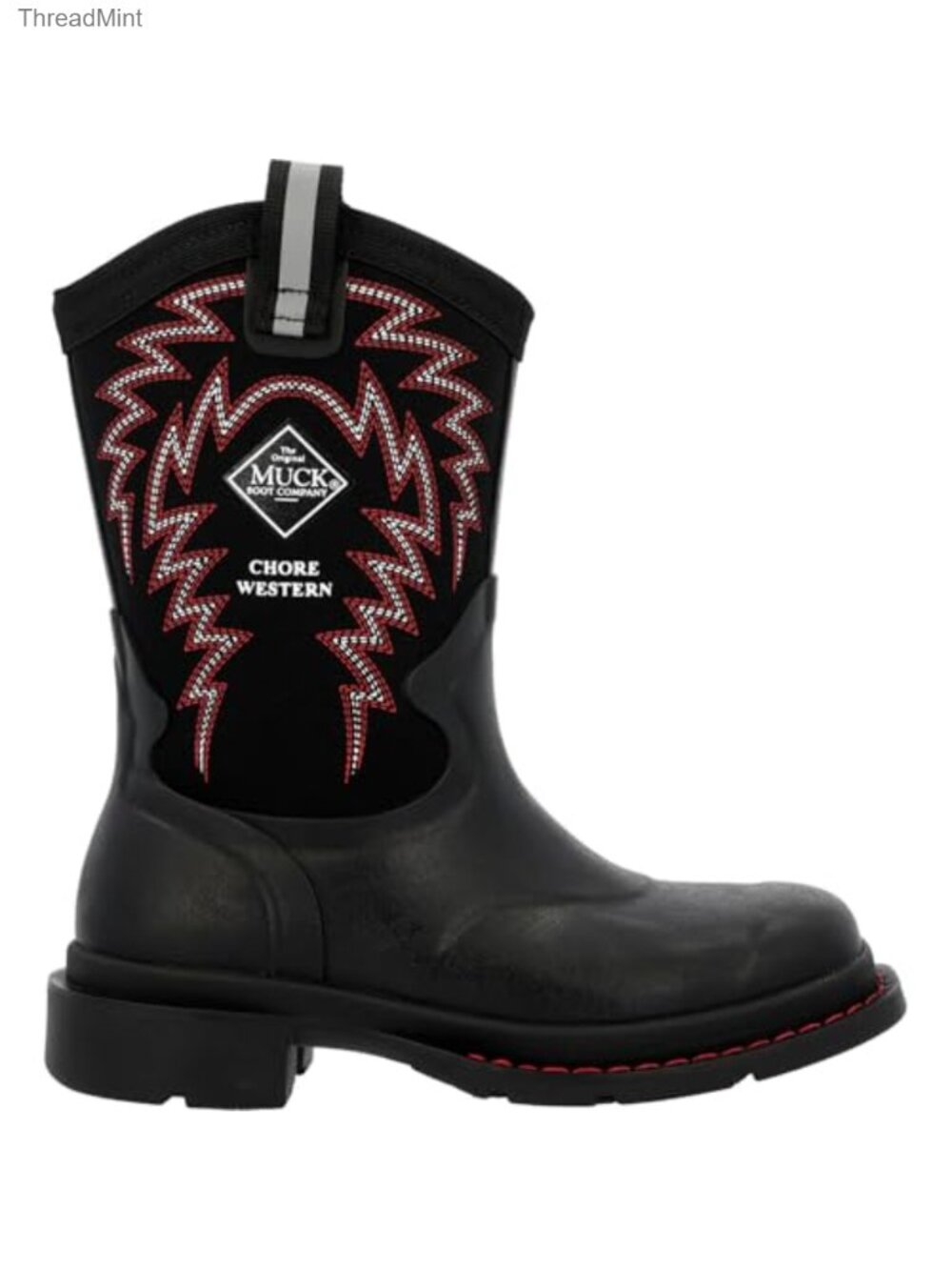 Muck Big Kids Chore Western Boot Rubber Rain Boot Size